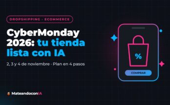 CyberMonday 2026: cómo preparar tu tienda online con IA - MateandoconIA