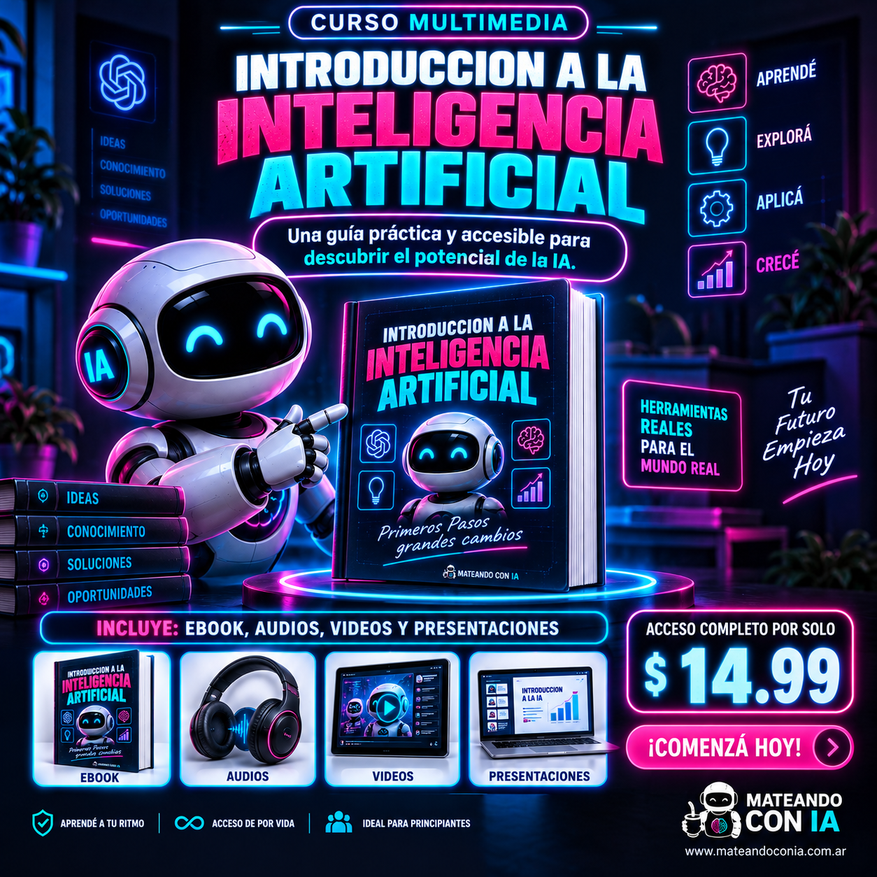 Curso Introducción a la Inteligencia Artificial - Primeros Pasos, Mateando con IA